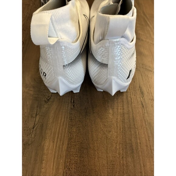 Nike Vapor Edge Pro 360 Football Cleats Mens 8 White Black AO8277-100 New - Picture 5 of 8
